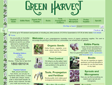Tablet Screenshot of greenharvest.com.au