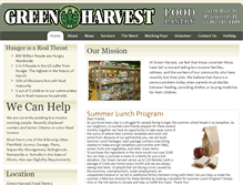 Tablet Screenshot of greenharvest.org